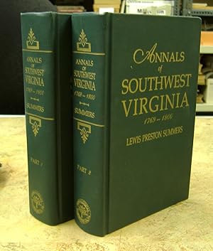 Bild des Verkufers fr Annals of Southwest Virginia 1769-1800 Part I and II zum Verkauf von Genealogical Forum of Oregon