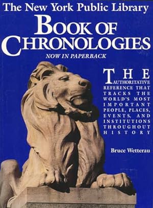 Image du vendeur pour New York Public Library: Book of Chronologies mis en vente par PJK Books and Such