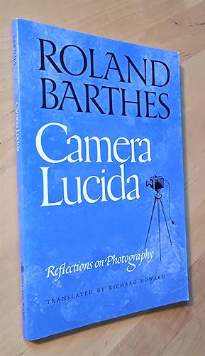 Imagen del vendedor de Camera Lucida. Reflections on Photography a la venta por Llibres Bombeta