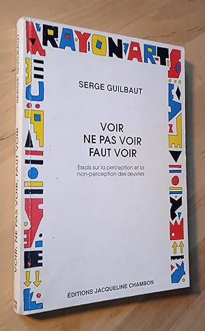 Imagen del vendedor de Voir ne pas voir faut voir. Essais sur la perception et la non-perception des oeuvres a la venta por Llibres Bombeta