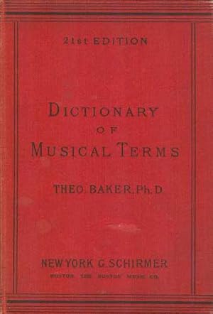 Bild des Verkufers fr Dictionary of Musical Terms, 21st Edition zum Verkauf von PJK Books and Such