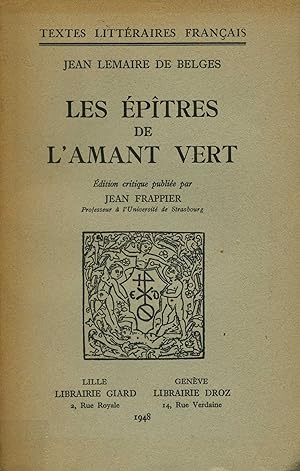 Bild des Verkufers fr Eptres de l'Amant vert (Les) zum Verkauf von Bouquinerie "Rue du Bac"