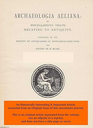 Seller image for Renaissance Monuments in The Cathedral Church of St. Nicholas. An original article from The Archaeologia Aeliana: or Miscellaneous Tracts Relating to Antiquity, 1939. for sale by Cosmo Books