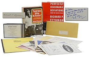 Bild des Verkufers fr An archive of materials pertaining to Richard P. Feynman's involvement in Theatre Arts at CalTech including a signed copy of Surely You're Joking, Mr. Feynman! zum Verkauf von Burnside Rare Books, ABAA