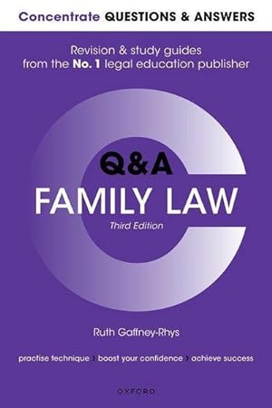 Bild des Verkufers fr Concentrate Questions and Answers Family Law : Law Q&A Revision and Study Guide zum Verkauf von AHA-BUCH GmbH