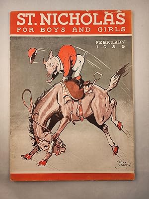 Imagen del vendedor de St. Nicholas For Boys and Girls February 1935 a la venta por WellRead Books A.B.A.A.