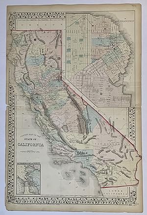 County Map of the State of California