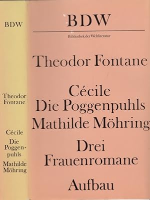 Imagen del vendedor de Cecile. Die Poggenpuhls. Mathilde Mhring Drei Frauenromane a la venta por Leipziger Antiquariat