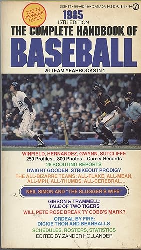 The Complete Handbook Of Baseball 1985 Season