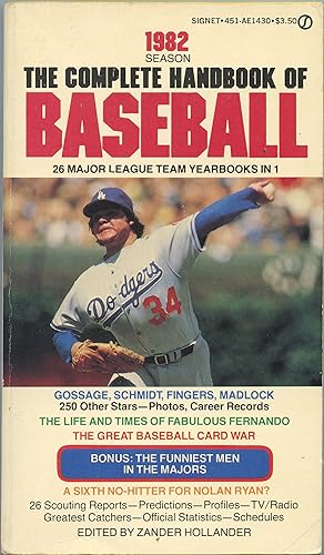 The Complete Handbook Of Baseball 1982 Season