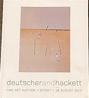 Deutscher and Hackett Catalogue August 2013