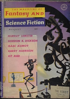 Seller image for The Magazine of FANTASY AND SCIENCE FICTION (F&SF): August, Aug. 1961 for sale by Books from the Crypt