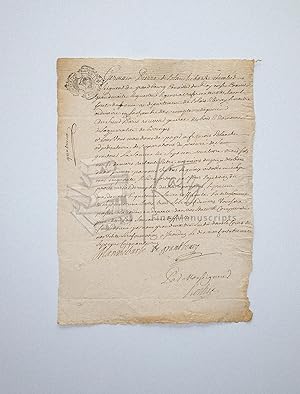 1756 Financial Document Connecting Prominent French Nobility with the The Father of the American ...