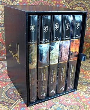 The Tolkien Library, in Custom Black Leather Slipcase