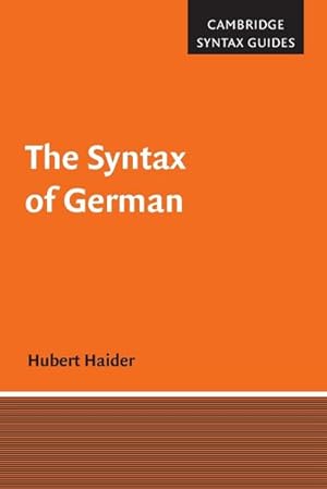 Immagine del venditore per The Syntax of German venduto da AHA-BUCH GmbH