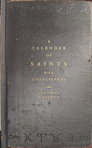 A Calendar of Saints for Unbelievers