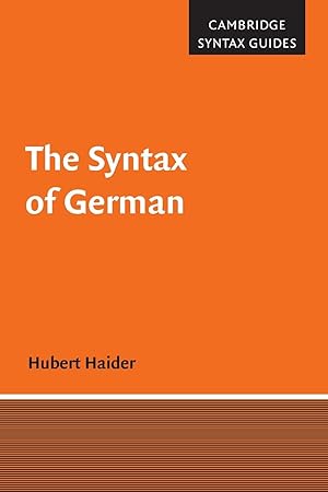 Immagine del venditore per The Syntax of German venduto da moluna
