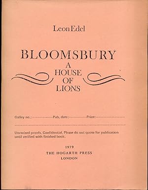 Bloomsbury A House of Lions