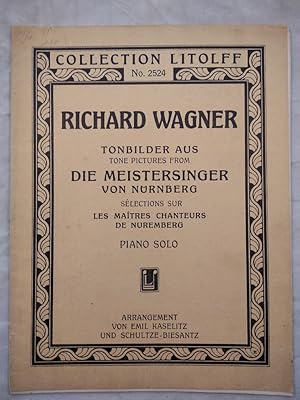 Bild des Verkufers fr Tonbilder aus Die Meistersinger von Nrnberg - Klavier zu 2 Hnden. zum Verkauf von KULTur-Antiquariat