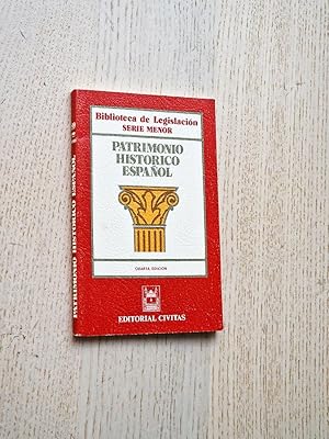 Imagen del vendedor de PATRIMONIO HISTRICO ESPAOL. Textos ntegros (Ed. Civitas, Bibliopteca de Legislacin) a la venta por MINTAKA Libros