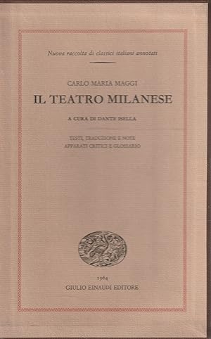 Carlo Maria Maggi: Il teatro milanese Volume 1 e 2