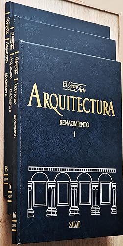 El Gran Arte en la ARQUITECTURA. tomos 16, 17 y 18. RENACIMIENTO I, II y III