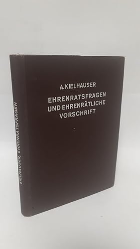 Seller image for Die Vorschrift fr das ehrenrtliche Verfahren im k. u. k. Heere und Ehrenratsfragen. for sale by Antiquariat Buchkauz