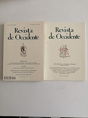 Revista de Occidente. Nº 254-255, julio-agosto 2002 : Cernuda