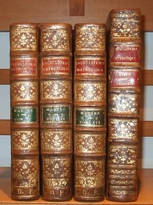 Image du vendeur pour Encyclopedie Methodique Marine [ 4 Volumes. Complete with Atlas ] mis en vente par George Jeffery Books