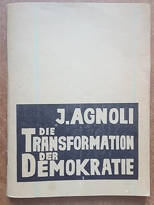 Seller image for Die Transformation der Demokratie for sale by Homeless Books