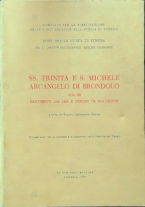 Bild des Verkufers fr SS. Trinita' e S. Michele arcangelo di Brondolo vol. III zum Verkauf von Librodifaccia