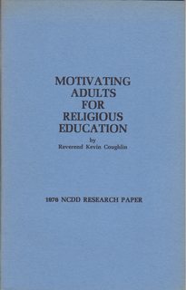 Motivating Adults for Religious Education (1976 NCDD Research Paper)