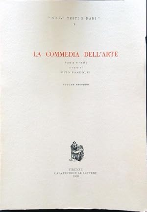 Bild des Verkufers fr La commedia dell'arte vol. II zum Verkauf von Librodifaccia