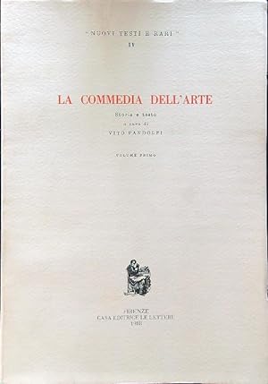 Bild des Verkufers fr La commedia dell'arte vol. I zum Verkauf von Librodifaccia