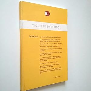 Imagen del vendedor de Bolet�n 49. C�rculo de Empresarios. Primer trimestre 1990 a la venta por MAUTALOS LIBRER�A
