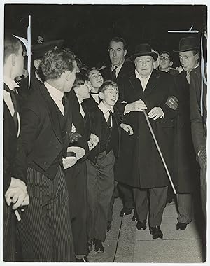 An original press photograph of Prime Minister Winston S. Churchill on 7 November 1952 during his...