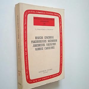 Bild des Verkufers fr Derecho concursal, procedimientos sucesorios, jurisdiccin voluntaria, medidas cautelares (Manuales Universitarios Espaoles, IV) zum Verkauf von MAUTALOS LIBRERA