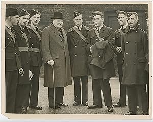 THERE'S PLENTY OF WORK FOR YOU BOYS - An original 17 April 1940 Second World War press photograph...