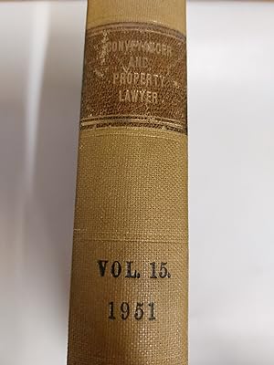 Seller image for The Conveyancer And Property Lawyer Volume 15 (New Series) for sale by Cambridge Rare Books