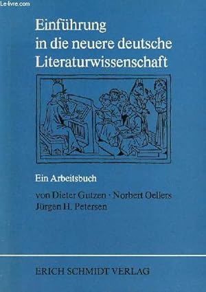 Bild des Verkufers fr Einfhrung in die neuere deutsche Literaturwissenschaft ein arbeitsbuch. zum Verkauf von Le-Livre