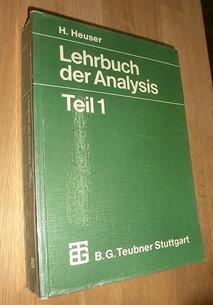 Bild des Verkufers fr Lehrbuch der Analysis; Teil 1 zum Verkauf von Dipl.-Inform. Gerd Suelmann