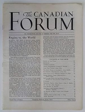 Image du vendeur pour The Canadian Forum: An Independent Journal of Opinion and the Arts, June 1953 mis en vente par Summerhill Books