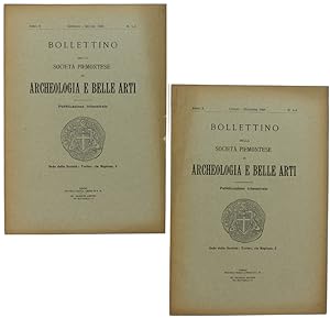 BOLLETTINO DELLA SOCIETA' PIEMONTESE DI ARCHEOLOGIA E BELLE ARTI. Annata completa 1926.: