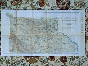 Image du vendeur pour MAP OF SOUTHERN MINNESOTA SHOWING THICKNESS AND CHARACTER OF SURFACE DEPOSITS, 1910. PLATE II OF THE USGS WATER SUPPLY PAPER 256 mis en vente par Robert Gavora, Fine & Rare Books, ABAA