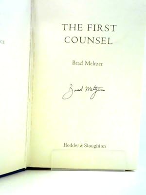 Seller image for The First Counsel for sale by World of Rare Books