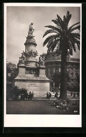 Bild des Verkufers fr Cartolina Genova, Kolumbus Denkmal zum Verkauf von Bartko-Reher