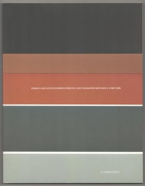 Seller image for Donald Judd Selected Works From the Judd Foundation for sale by Jeff Hirsch Books, ABAA