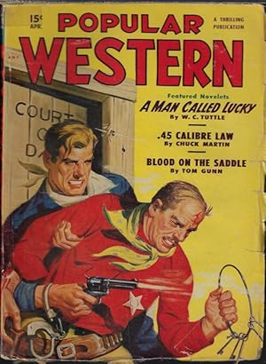 Imagen del vendedor de POPULAR WESTERN: April, Apr. 1950 a la venta por Books from the Crypt