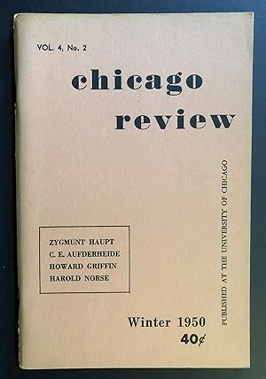 Imagen del vendedor de Chicago Review, Volume 4, Number 2 (IV, Winter 1950) a la venta por Philip Smith, Bookseller