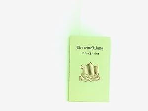 Bild des Verkufers fr Der reine Klang. Eine Erzhlung aus dem Leben des Orgelbauers Joachim Wagner. zum Verkauf von Book Broker
